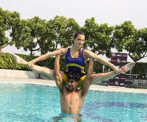 dancer sanam and emily in lucknow. 