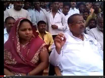 exclusive video of SP leader released from jail after three years.