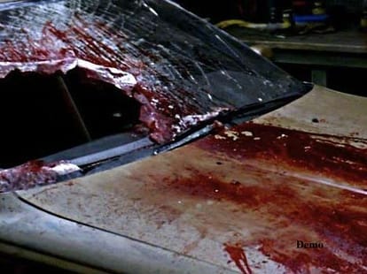 call center cab met with an accident in delhi