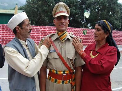 itbp passing out parade in mussoorie.