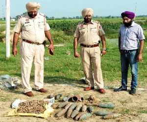illegal arms and rocket seize near from river