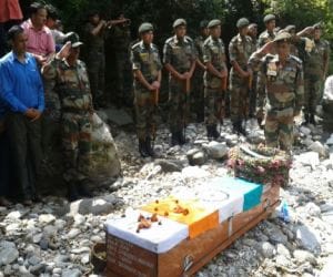 shaheed chandrmohan funeral.