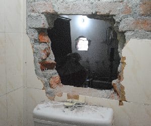 theft after roof cut.