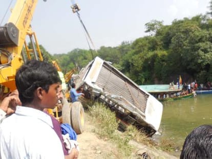 Bus Accident in a Lake in Bilaspur, Himachal Pradesh - 25 Died