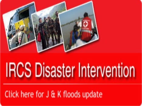 red cross distributed relief supplies in kashmir