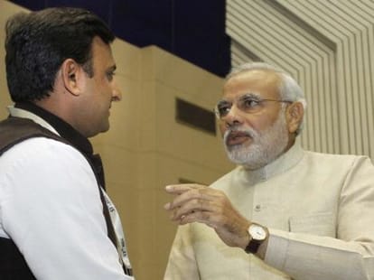 Closeness of Modi and Akhilesh for development.
