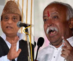 azam khan attacks on rss.
