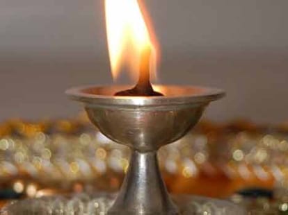 akhand deep in navratra 