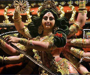 Navratri started, temples decorated.