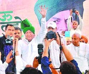 om prakash chautala relly
