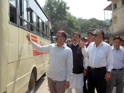 transport minister GS Bali in Bilaspur.