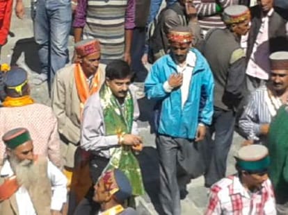 Meeting of dev sansad over the issue of animal sacrifices.