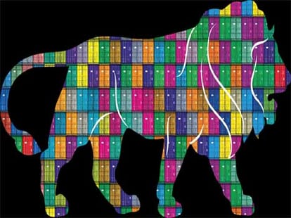 modi's make in india concept and 25 sector.