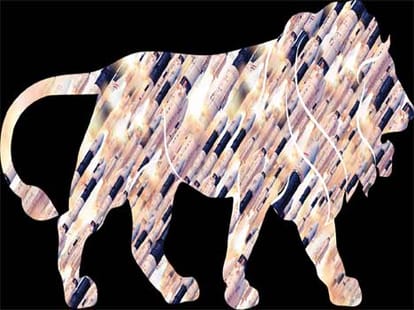 modi's make in india concept and 25 sector.