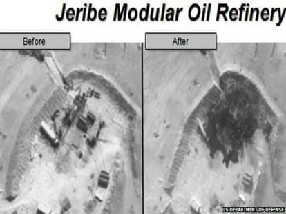 Pictures of US Attack on ISIS - US Islamic State Oil refineries Photos