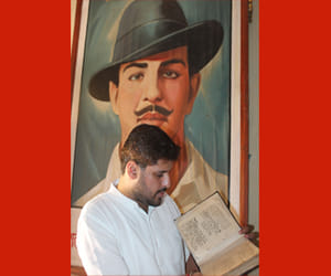 Bhagat singh's 108th anniversary celebrated in faridabad.