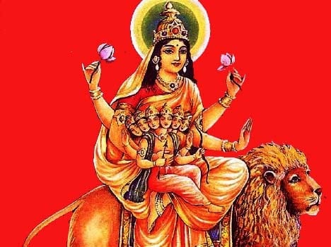 durga skandmata puja navratara