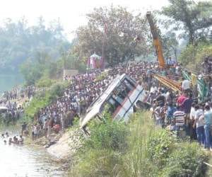 Bilaspur bus accident.