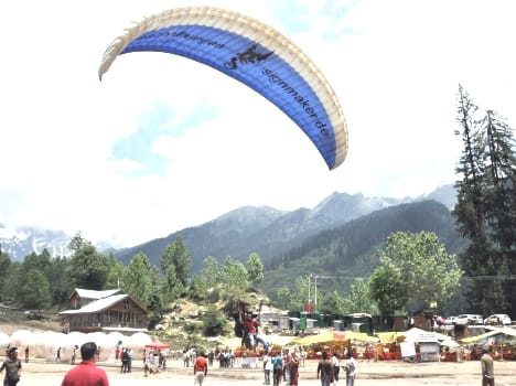 govt lift ban from paragliding in kullu.