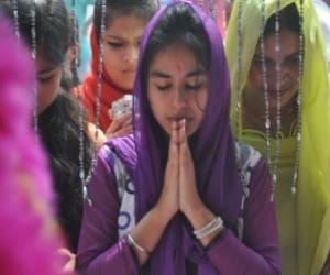 navratri pujan.