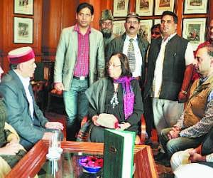 Minority Affairs Minister Najma Heptullah in Shimla.