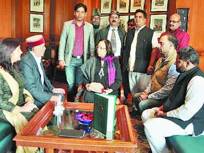 Minority Affairs Minister Najma Heptullah in Shimla.