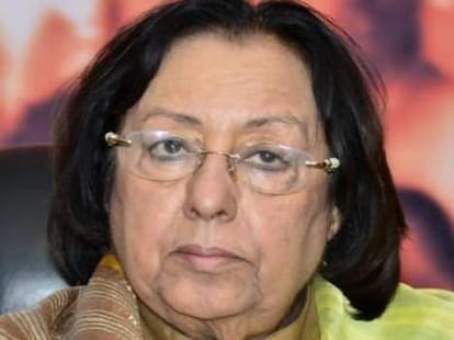 Minority Affairs Minister Najma Heptullah in Shimla.