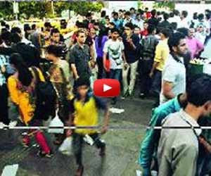 Mob beats up 3 foreigners at rajeev chowk Metro station.