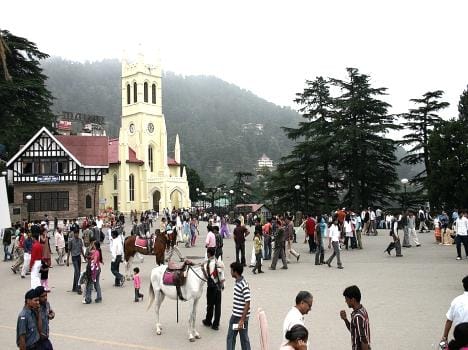 sign boards in shimla city.