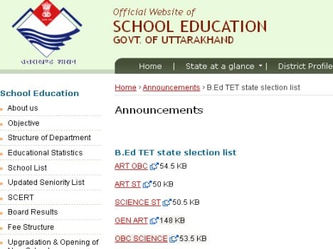 merit list of uttarakhand teacher recruitment.