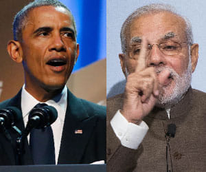 Narendra Modi Meeting with Barack Obama in US - Modi in America