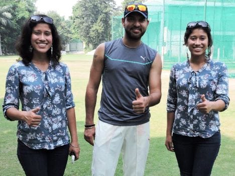 tashi nungshi met yuvraj singh.