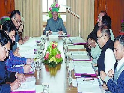 himachal cabinet meeting in Dharamsala.