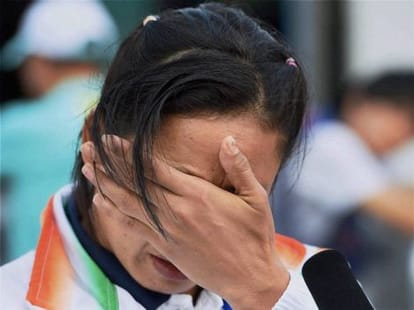 sachin tendulkar supports sarita devi.