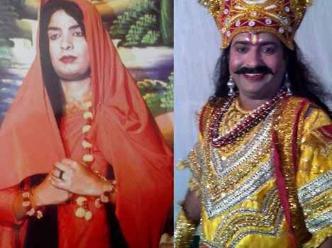 muslim teacher play role of raja janak and sita in ramayan