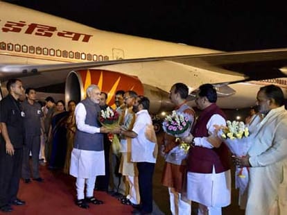 pm narendra modi returned india.