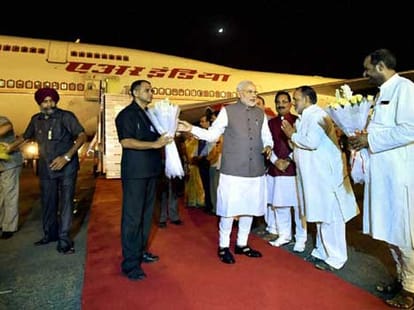 pm narendra modi returned india.