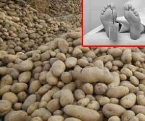 Truck driver kills for potatoes robbery in greater noida.