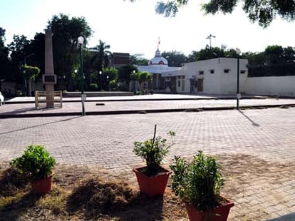 valmiki sadan became vvip area before modi;s visit.