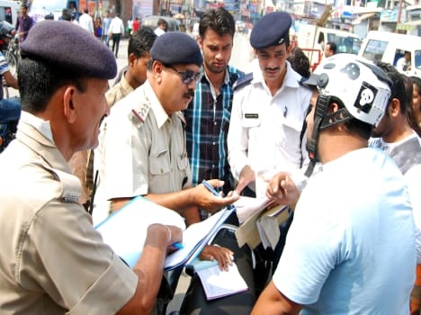 double helmet in uttarakhand.