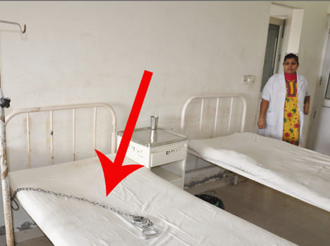 Criminal ran away from BK hospital faridabad.