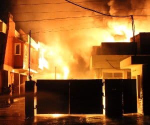 fire in factory at baddi.