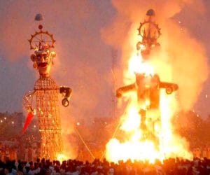 People celebrate vijayadashmi