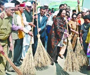 Minority Affairs Minister Najma Heptullah in Shimla.