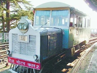 Kalka-Shimla Railway track on now super-fast train