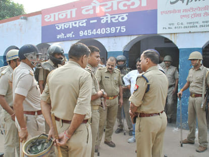 disturbance after suicide by girl in daurala.