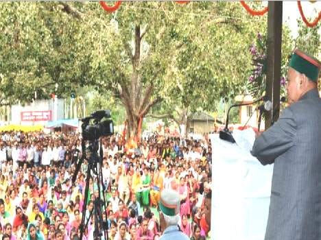 cm virbhadra sing announment crore in sunni shimla 