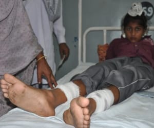 two injured in pakistan firing