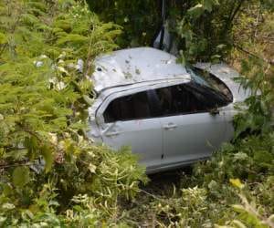 van falls into ditch, student's death