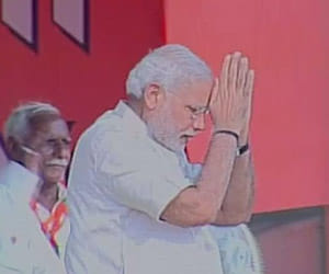 narendra modi's rally in faridabad.